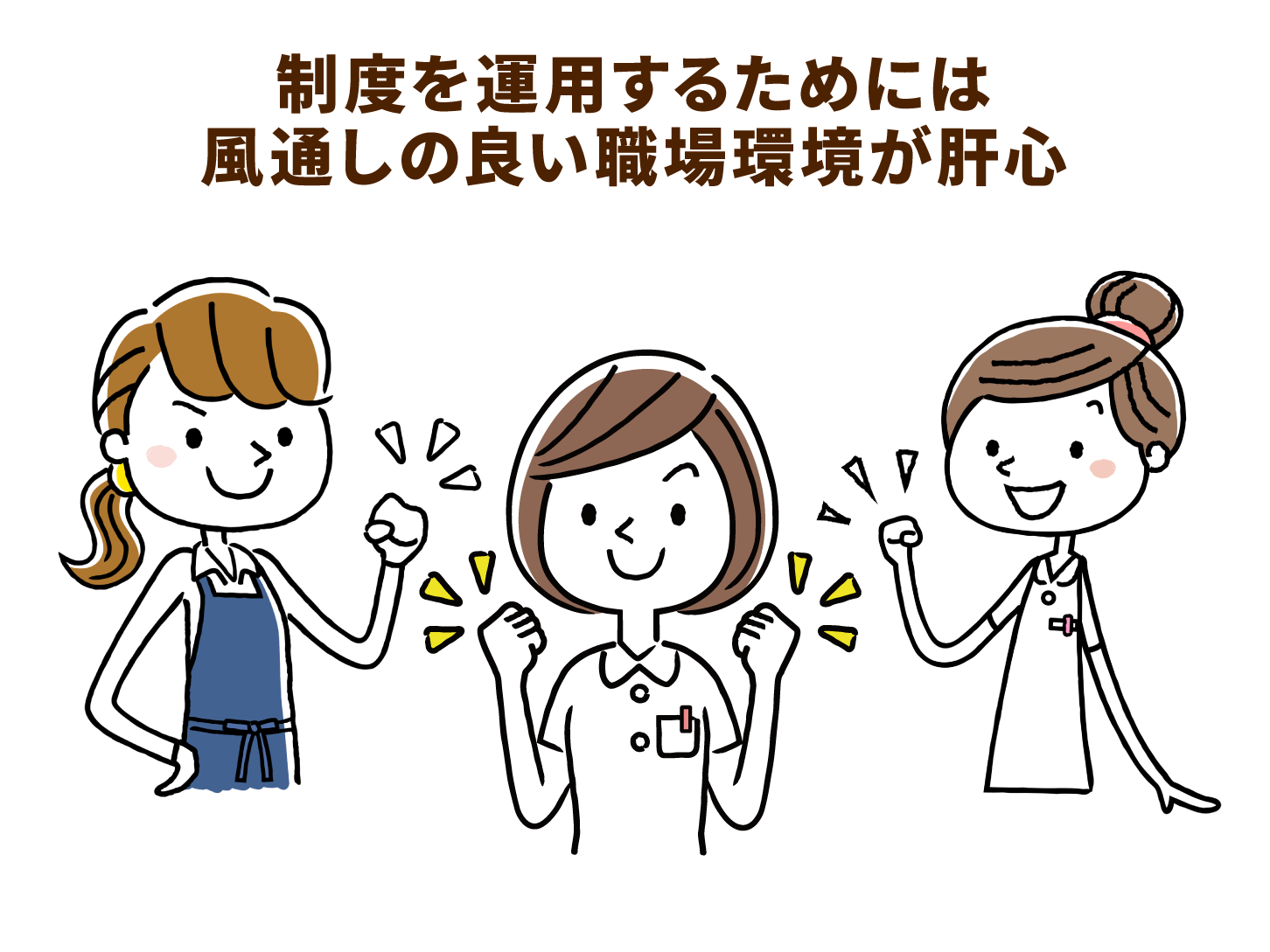 制度を運用するためには風通しの良い職場環境が肝心